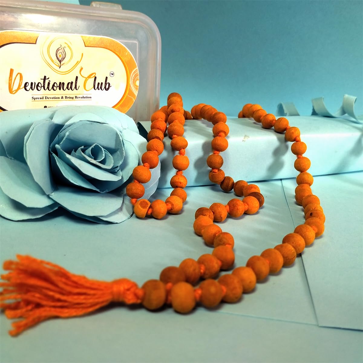 DevotionalClub® Haldi Mala – 108+1 Large Beads for Japa, Puja & Meditation