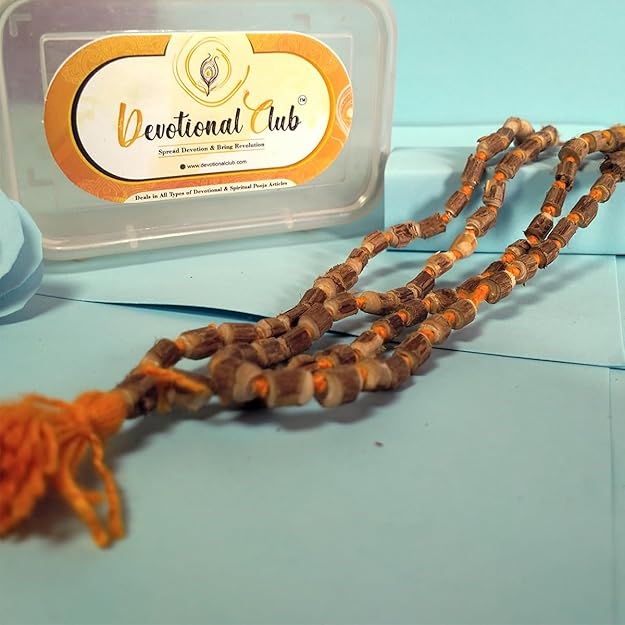 DevotionalClub® Tulsi Rosary Mala – 108+1 Large Beads for Japa, Puja & Meditation
