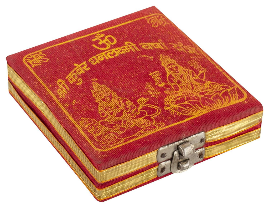 DevotionalClub® Sri Dhan Laxmi–Kuber Bhandari Brass Yantra for Wealth, Prosperity & Pooja | Ideal Diwali Gift